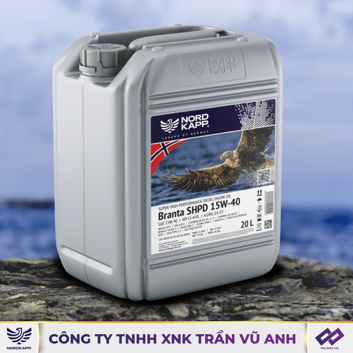 NORDKAPP BRANTA SHPD 15W-40 CI-4/SL 20L